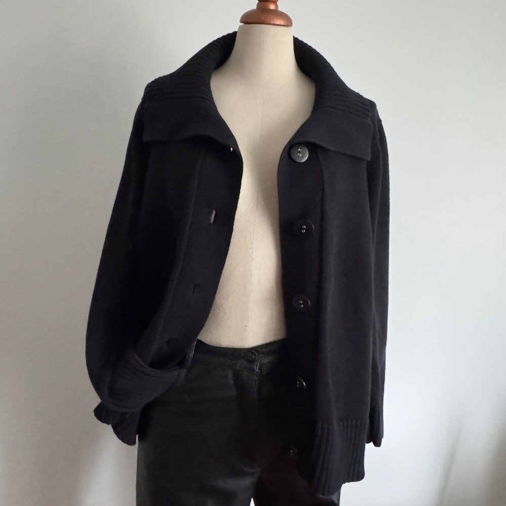 Caroll Reed - Black Button Cardigan